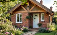 Beautiful Rose Cottage surrounded by lush greenery