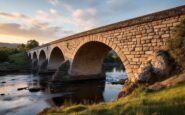 The historic Don Bridge in Inverurie, Scotland