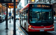 Elderly passengers enjoying free bus travel in England