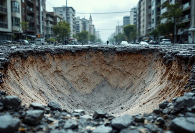 Community members working on Godstone sinkhole recovery