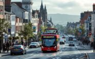 Inverness hop-on hop-off bus in city center
