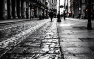 Police investigation scene in Belfast city centre
