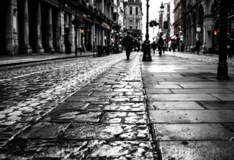Police investigation scene in Belfast city centre