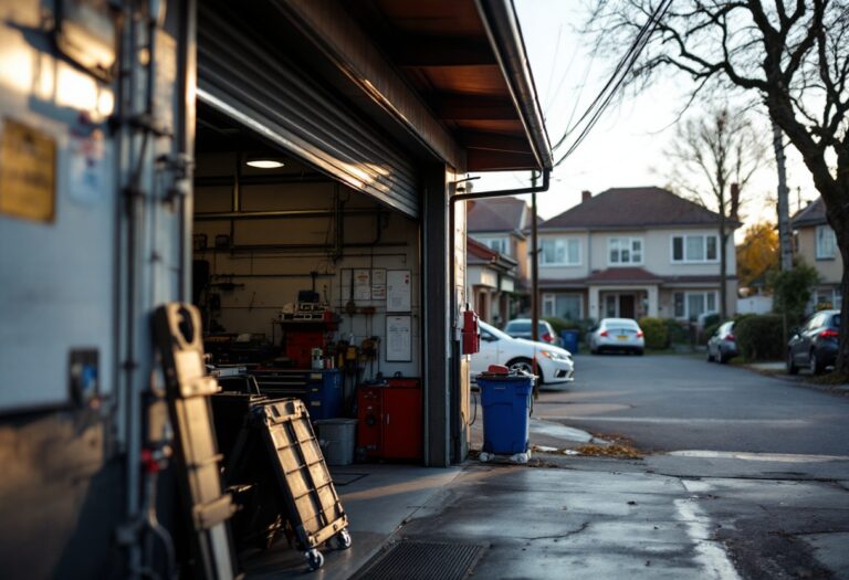 Garage facing closure from noise complaints by neighbors