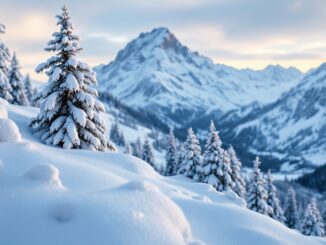 Skiers enjoying fresh snow in New England during winter storm