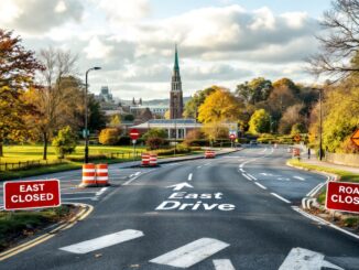 Police incident causing road closure in Nottingham