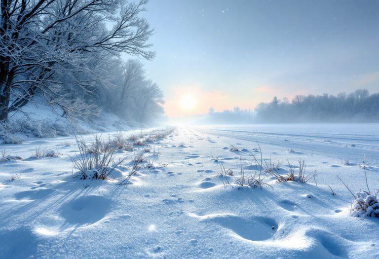Forecast of severe winter storm in New England