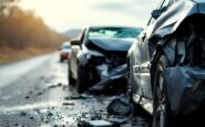 Scene of traffic accident on A9 near Dornoch Firth Bridge