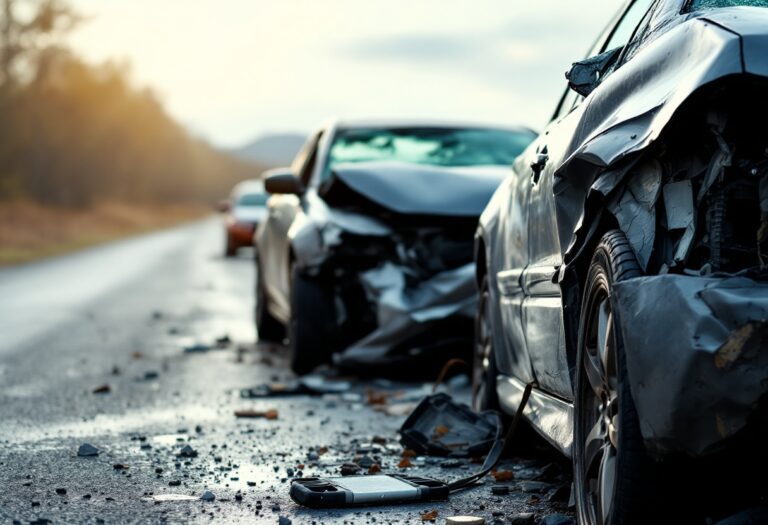 Scene of traffic accident on A9 near Dornoch Firth Bridge