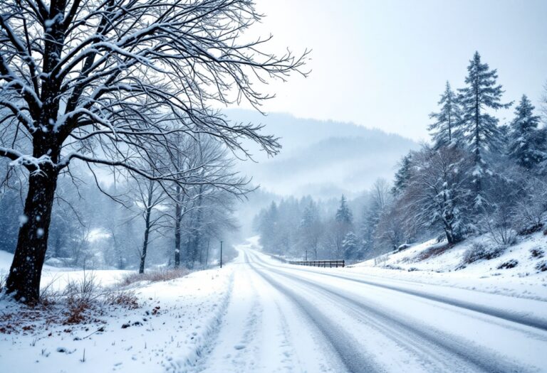 Severe winter weather in the UK with snow and storms