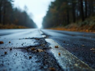 Investigation scene of the tragic A9 crash
