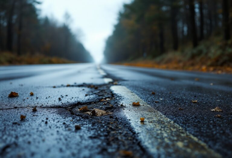 Investigation scene of the tragic A9 crash