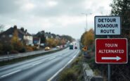 Major roadworks causing diversion on A96 highway