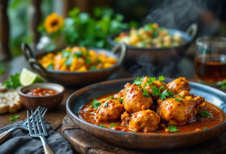 Singh family serving traditional curry in Aberdeen