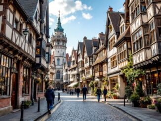 Vista panoramica di Chester, città storica e affascinante