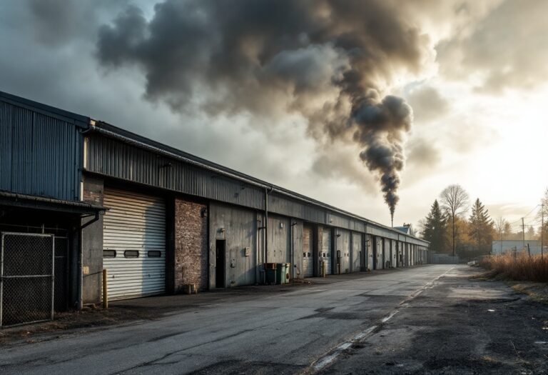 Incendio in un capannone industriale a Peterhead