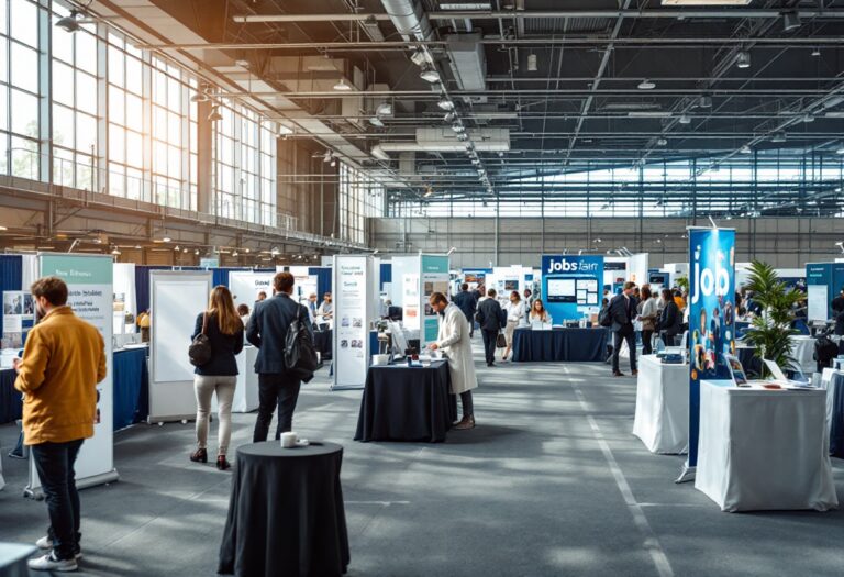 Job seekers exploring opportunities at Aberdeen job fair