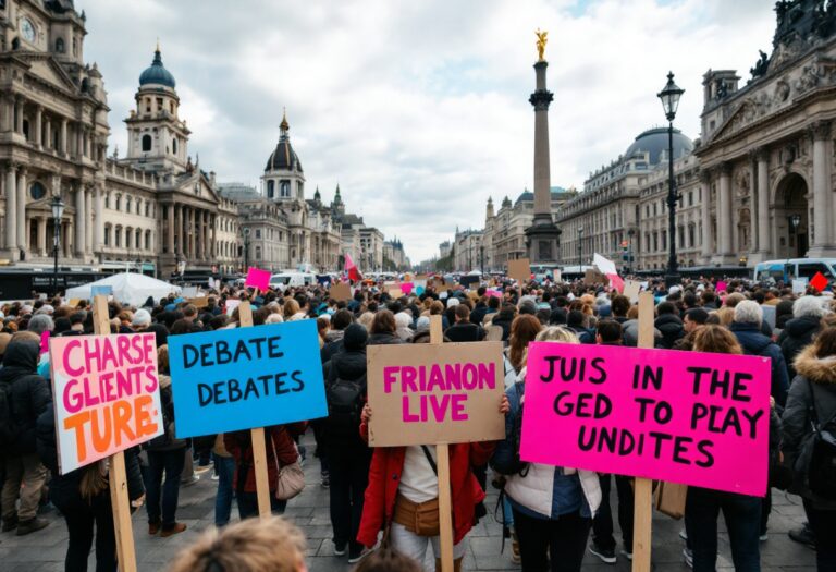 Let Women Speak rally in Aberdeen with trans activists