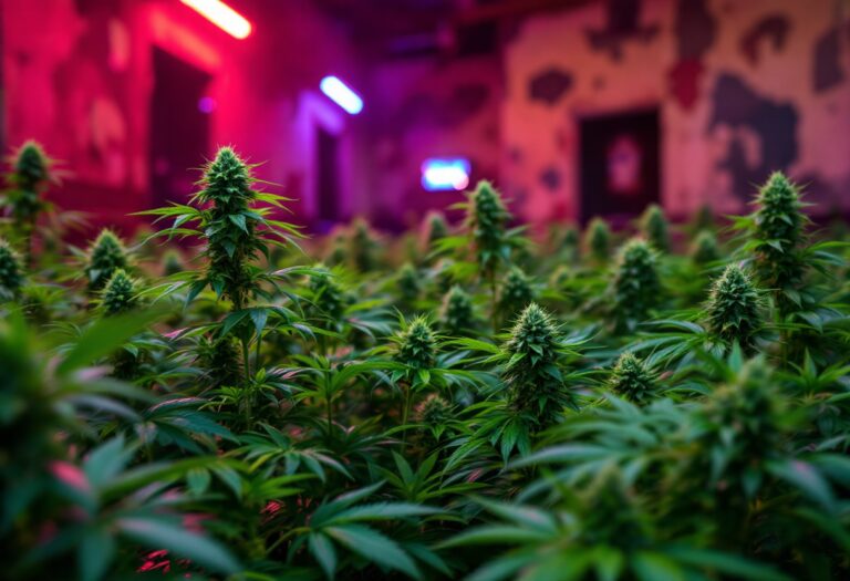 Two men involved in cannabis cultivation at a nightclub