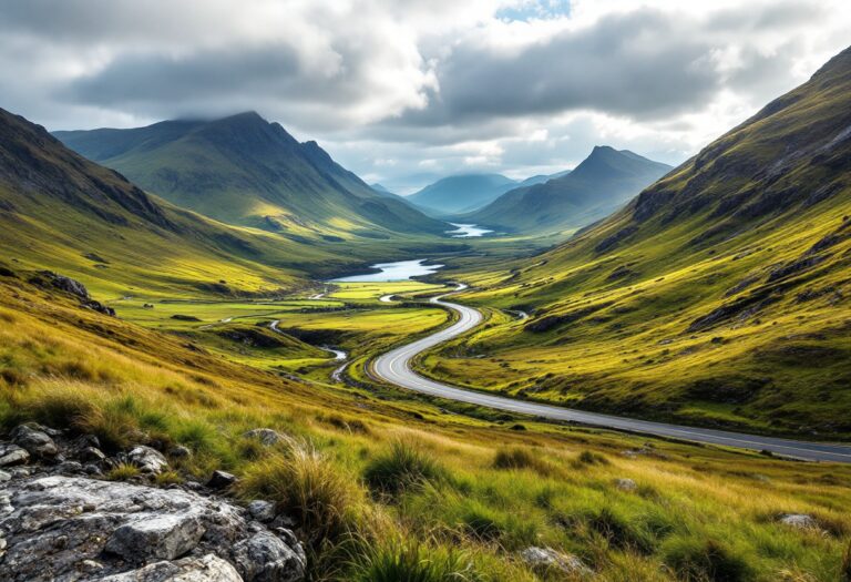 Scenic view of North Coast 500 showcasing local landscapes
