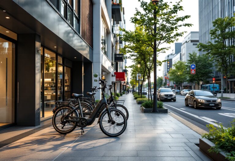 Police officers inspecting illegal e-bikes in Elgin