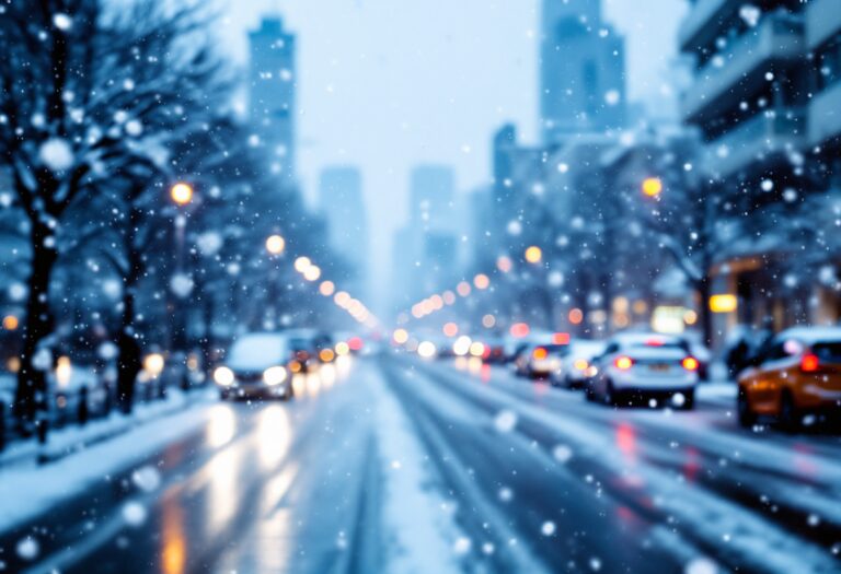 Forecast of severe snowstorm affecting 13 UK cities