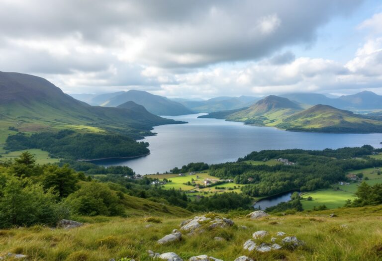 Lochside property featuring stunning views of the landscape