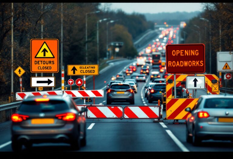 Police incident causing traffic disruption on M8 highway
