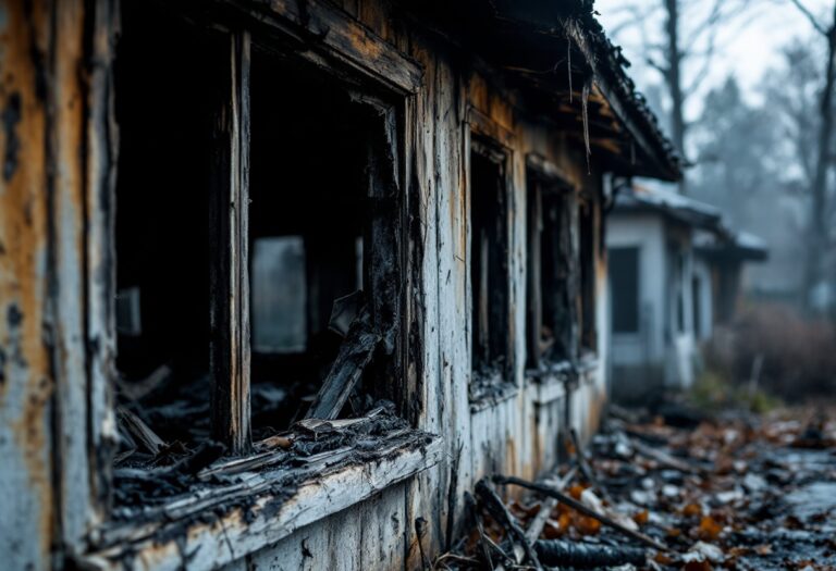 Firefighters at the scene of a tragic house fire in Manchester