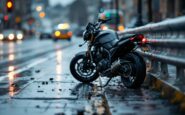 Motorcycle accident scene in Aberdeen with emergency response