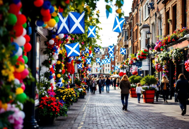 Participants celebrating Scottish heritage at Tartan Week