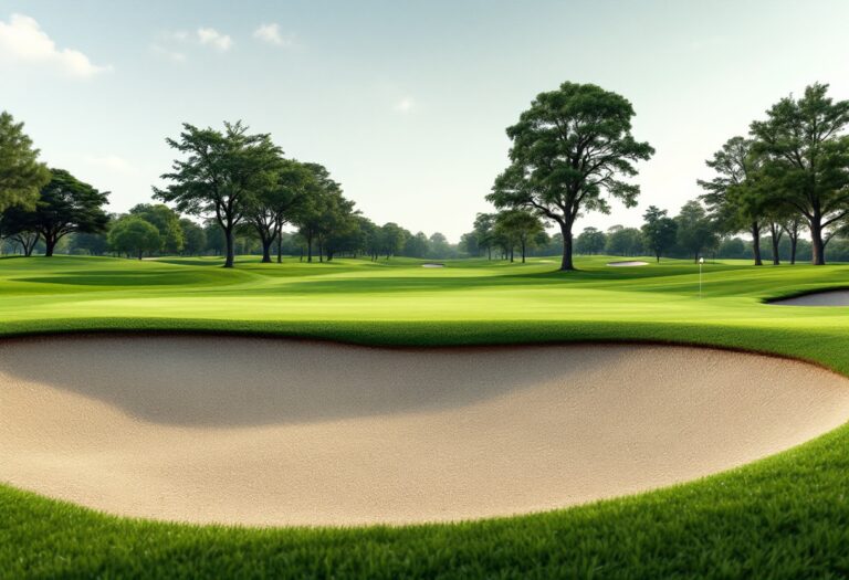 Golf course at Trump International during summer event