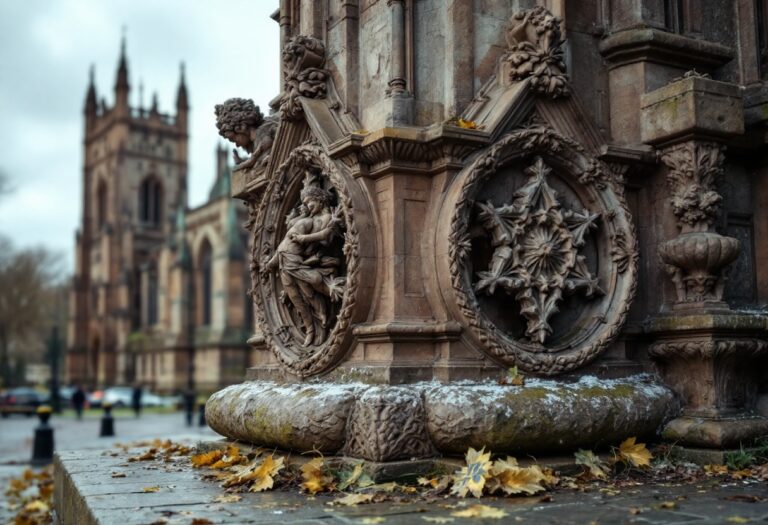 Damage caused by vandalism at Inverness Cathedral