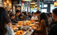Crowd at the new Wingstop location in Aberdeen
