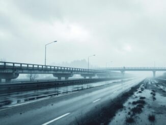 Lorry drivers navigating alternative routes due to high winds