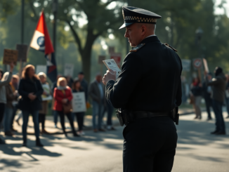 embarrassed police officer visits protester amid growing tensions python 1754742866