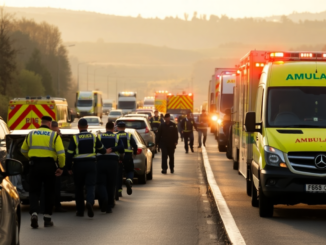m23 crash causes major delays for commuters in south london python 1755435493