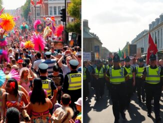comparative analysis of arrest rates at notting hill carnival and unite the kingdom march python 1757983673