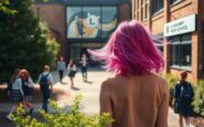 controversy erupts over school hair color policies after student sports pink and purple hair python 1758597395