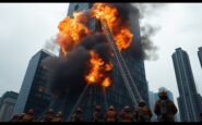 downtown building fire emergency services respond quickly python 1758119621