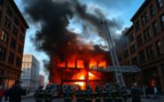 downtown warehouse fire prompts emergency response python 1758211627