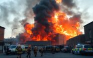 massive fire in downtown warehouse raises alarm python 1758174925
