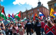 belfast city center simultaneous parades and protests ignite civic engagement 1764434485