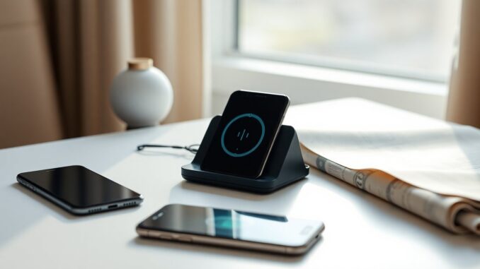 Compact three-in-one Anker wireless charging station review for travel
