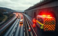 Crash closes M4 eastbound near Brynglas tunnels and causes long delays