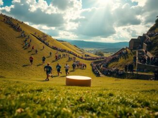 Munich's Tom Kopke wins Cooper's Hill cheese rolling in narrow finish