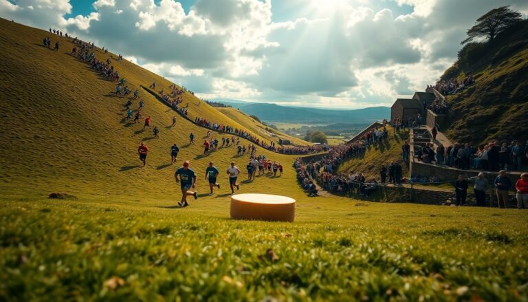 Munich's Tom Kopke wins Cooper's Hill cheese rolling in narrow finish