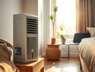 Save on a compact evaporative cooler with oscillation and ice pack