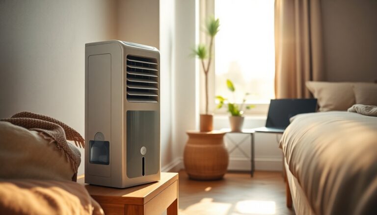 Save on a compact evaporative cooler with oscillation and ice pack