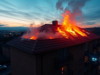 Edinburgh Firefighters Battle Blaze at Restalrig Flats